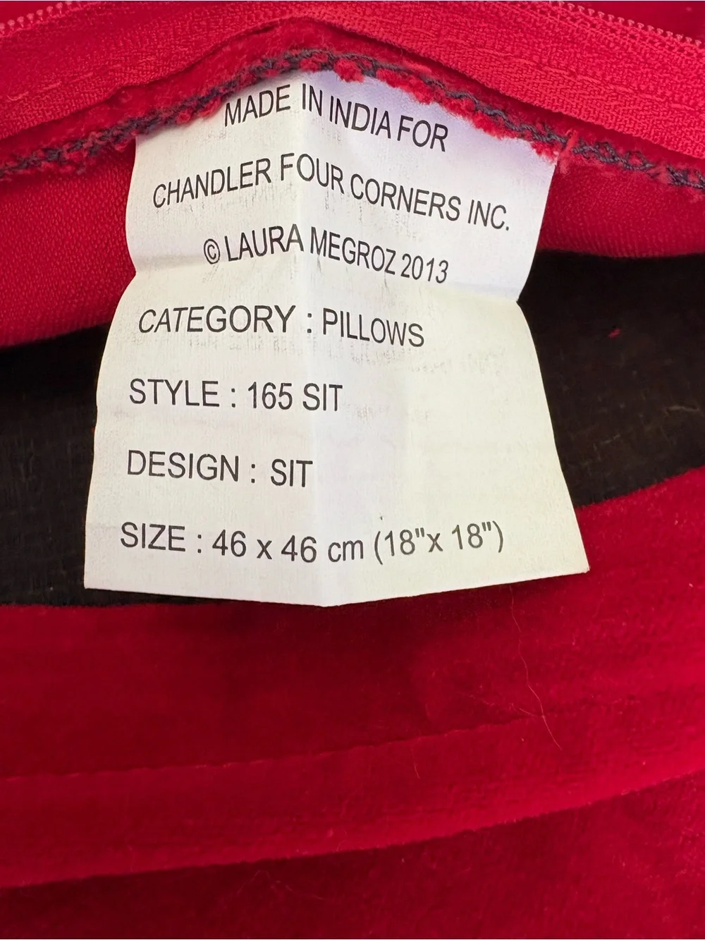 Chandler 4 Corners Two Labs “SIT” hand hooked wool design  red velveteen back!